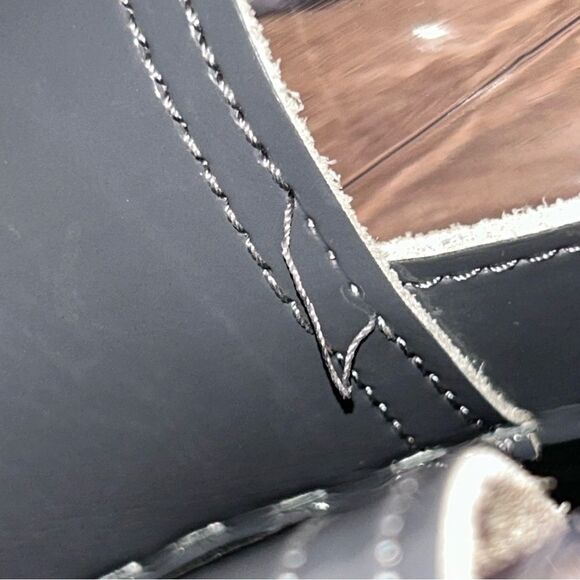 VERKA Jobba Gray Stone Swedish Slip On Wooden Patent Leather Chunky Clog Shoes - Picture 5 of 7